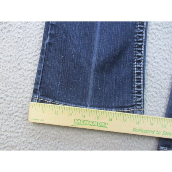 Silver Jeans Women's 26x32 Suki Surplus Flare Blue Denim Pants Stretch Bootcut - Picture 7 of 10